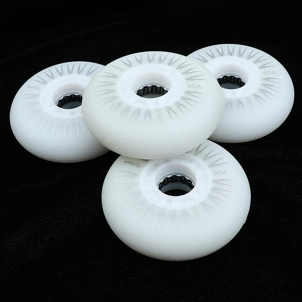 Set of 4 LED Flashing Wheels for Inline Skating