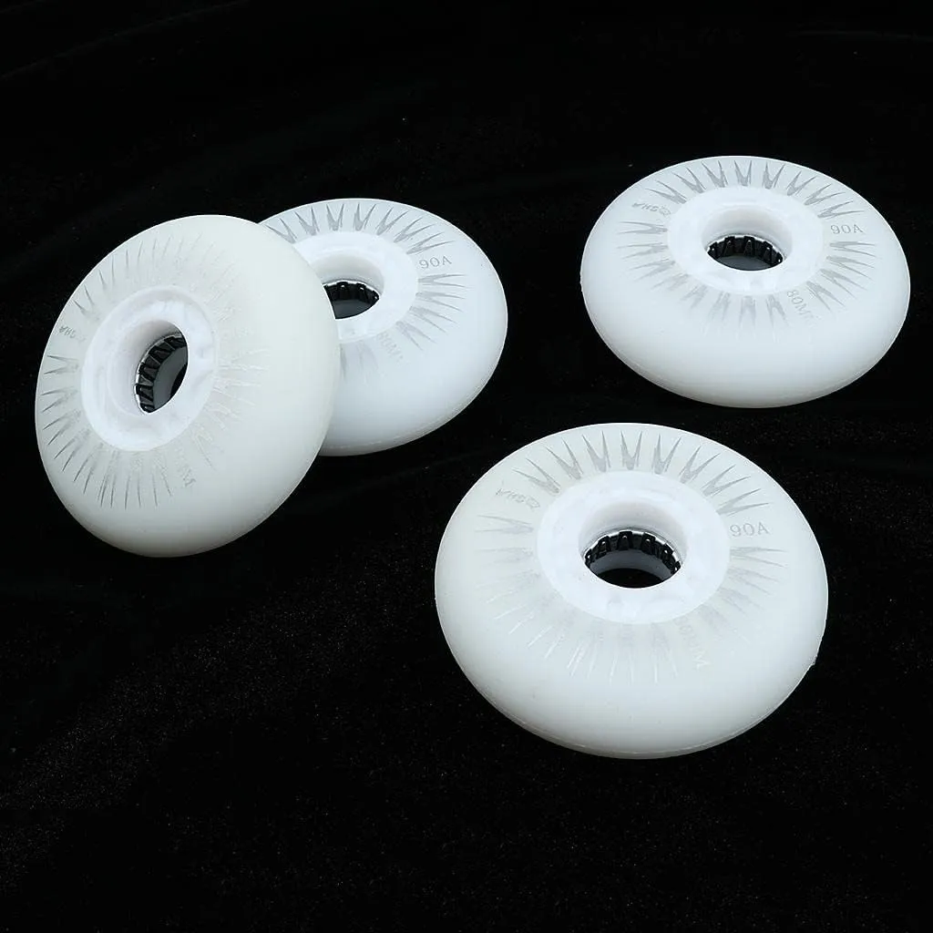 Set of 4 LED Flashing Wheels for Inline Skating