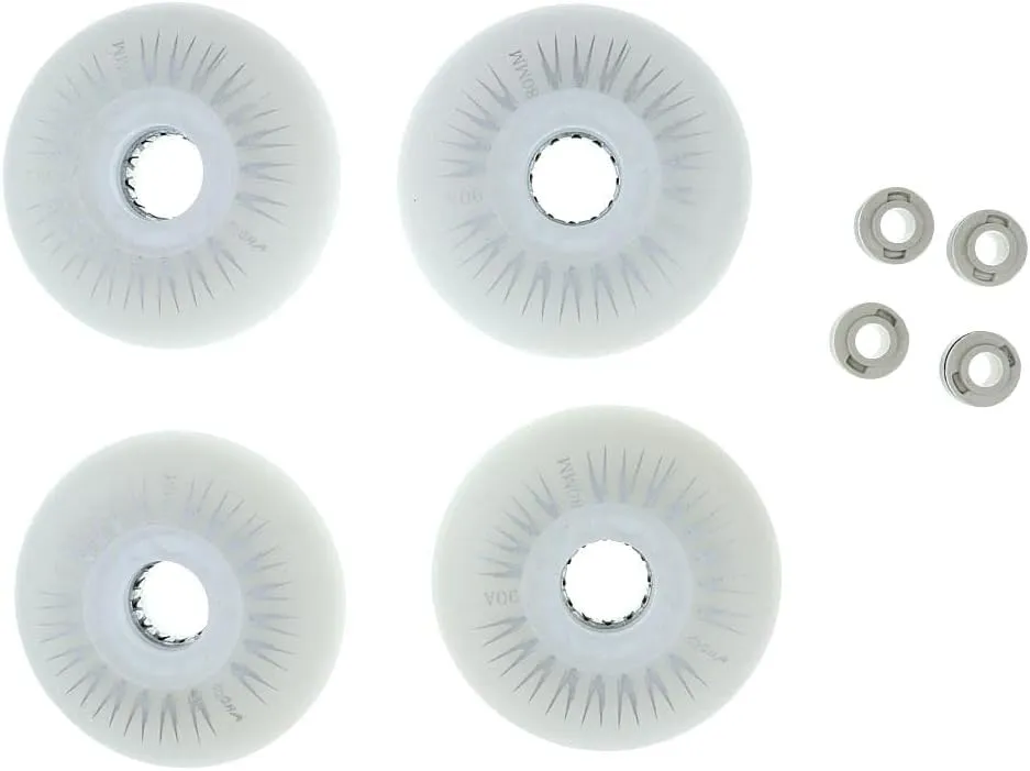 Set of 4 LED Flashing Wheels for Inline Skating