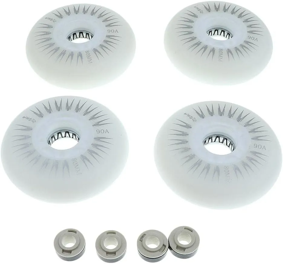 Set of 4 LED Flashing Wheels for Inline Skating