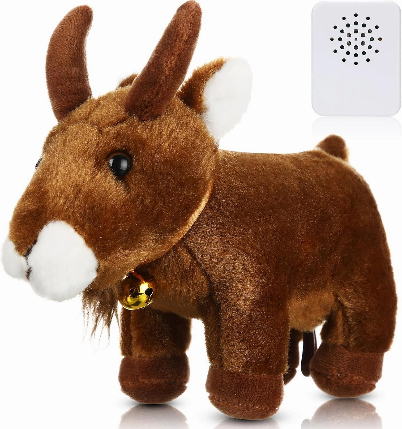 Shappy Screaming Goat Toy Plush Screaming Goat Desk Toy Talking Stuffed Animal Funny Noise Gag Novelty Gift for Family Friends Coworkers