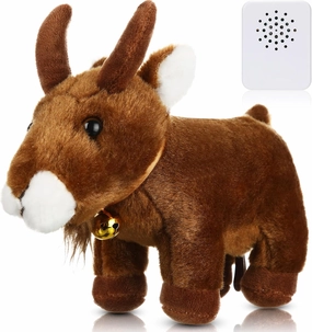 Shappy Screaming Goat Toy Plush Screaming Goat Desk Toy Talking Stuffed Animal Funny Noise Gag Novelty Gift for Family Friends Coworkers
