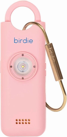 She's Birdie - The Original Personal Safety Alarm for Women by Women - Loud Siren, Strobe Light and Key Chain for Self Defense - Rechargeable with Power Switch and Flashlight (Blossom)