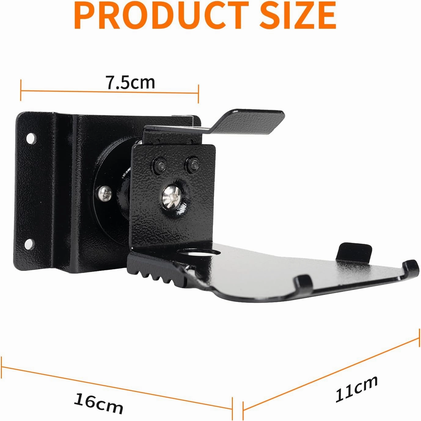 shinar Metal Wall Mount ONLY for Echo Show 5 (3rd Generation) - Swivels up to 360° / Tilts -70° /  70°,Mount Stand Compatible with Show 5 (3rd Gen)&iPhone Models with Wiremanagement (Black)
