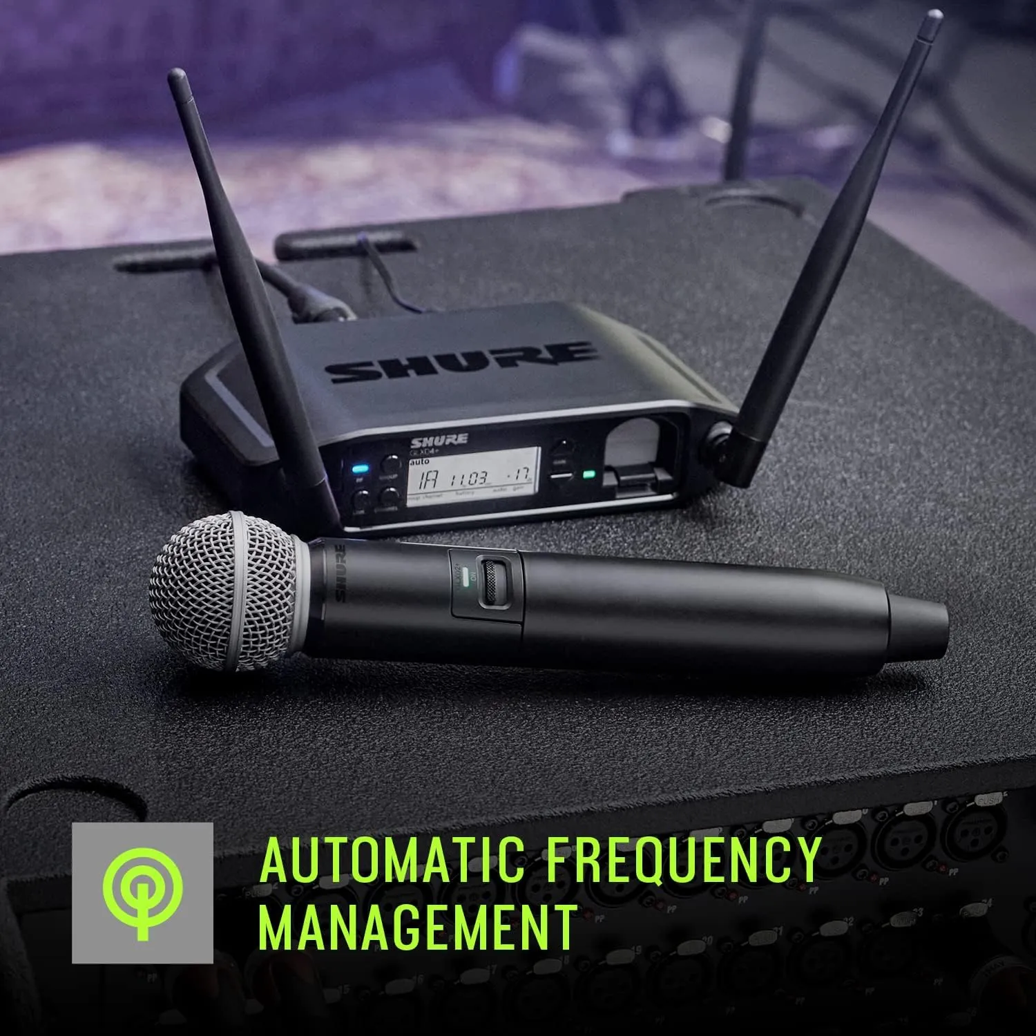 Shure GLXD4  Pro Digital Single Channel Receiver - for use with GLX-D  Dual Band Wireless Systems, Transmitter Sold Separately (GLXD4 =-Z3)
