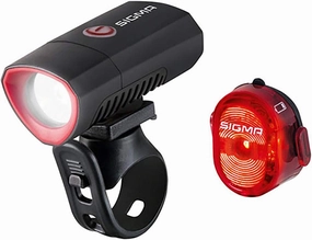 Sigma Buster 300 Head Light w/Nugget II Flash Taillight, for Night Rides, Races | Buster 300 w/ 300 Lumen Output, 70 m Range & Four Light Modes | Nugget II Flash w/ 400 m Range & Three Light Modes