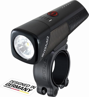 Sigma Buster 800 Front Light for Night Rides & Races, 800 Lumen, 170m Beam, 5 Modes, Flexible Mount, 360 Adjustable, IPX4 Rated