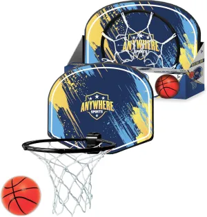 Silent Basketball & Hoop Set – Over-The-Door, Quiet Play for Kids, Easy Clip-On Mount, Includes 6-Inch Foam Basketball