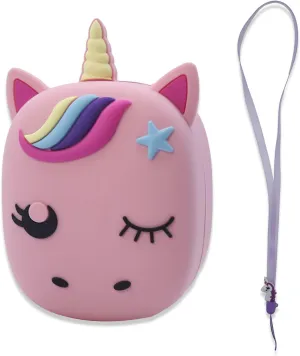 Silicone Case for Bitzee Interactive Toy Digital Pet, Compatible with Bitzee Disney and Magical, Cute Horse Shape, with Lanyard (Pink)