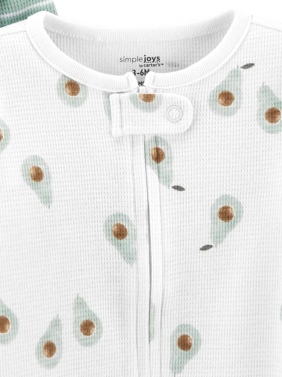 Simple Joys by Carter's Baby 2-Way Zip Thermal Footed Sleep and Play, Pack of 2