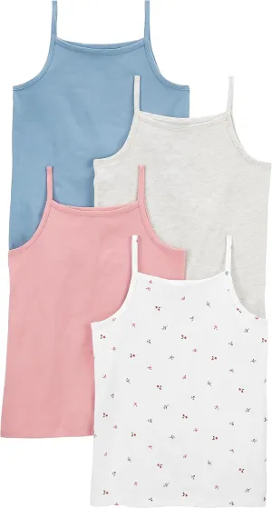 Simple Joys by Carter's Girls and Toddlers' Tank Tops, Pack of 4