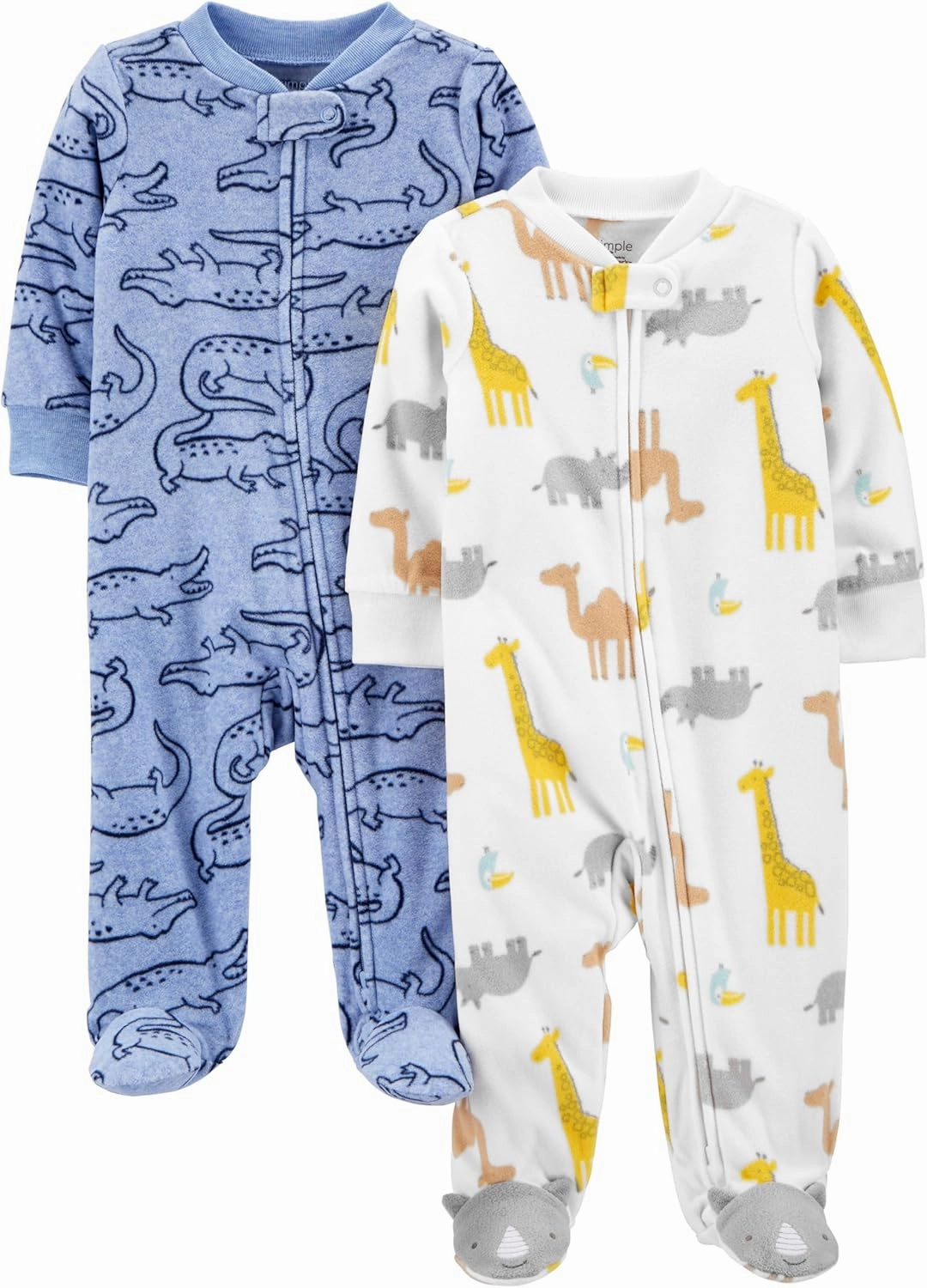 Simple Joys by Carter's Baby Boys' 2-Pack Fleece Footed Sleep and Play