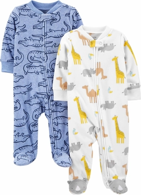 Simple Joys by Carter's Baby Boys' 2-Pack Fleece Footed Sleep and Play