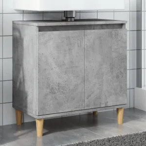 Sink Cabinet Concrete Grey Engineered Wood Compact12,4KG