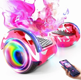 SISIGAD Scooter, 6.5" Flash Wheels & Corlorful LED Lights, All for Girls Boys Kids Ages 6 