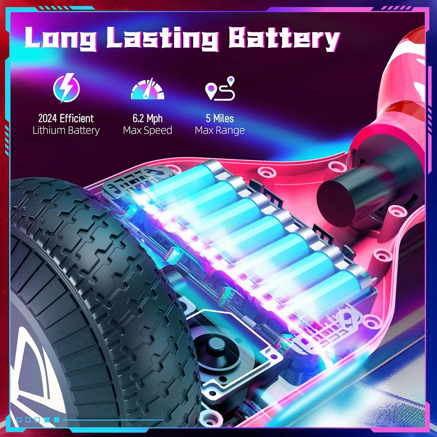 SISIGAD Scooter, 6.5" Flash Wheels & Corlorful LED Lights, All for Girls Boys Kids Ages 6 
