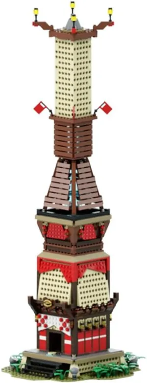 Skyview Tower Building Toy Set, Breath Wild Game Structures Model Toy Collectible The Legendary Tears Kingdom Action Figure Building Bricks Gift for Fans Kids,Boys,Girls and Adults (1629 Pcs)