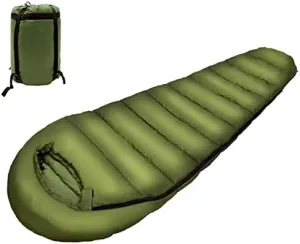 Sleeping Bags, Lightweight Double Zipper Mummified Thermal Sleeping Bag for Adults & Youth, for Camping Hiking Fishing Outdoors，