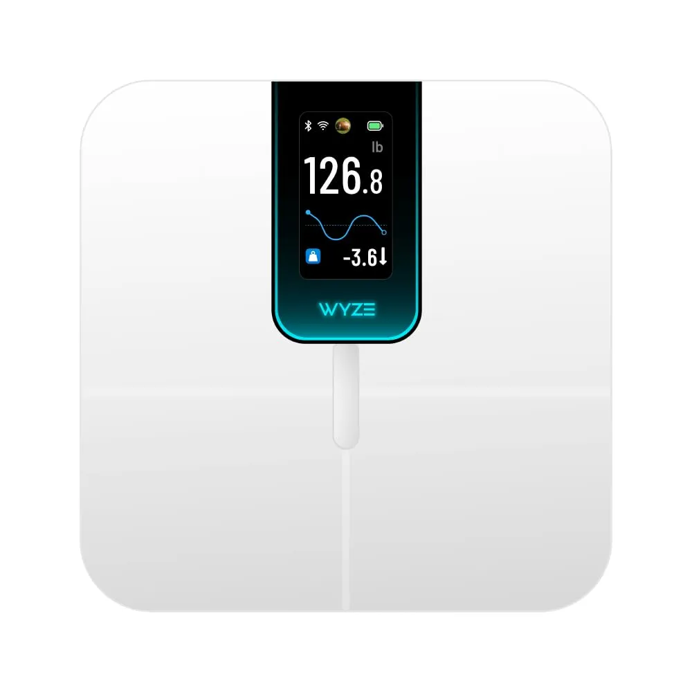 Smart Scale Ultra with 4.3" Color Display, FSA HSA Eligible, Digital Scale for Body Weight BMI Muscle Mass, Heart Rate Monitor, Wi-Fi & Bluetooth Weight Scale with Baby/Pet/Luggage Mode, 400lbs