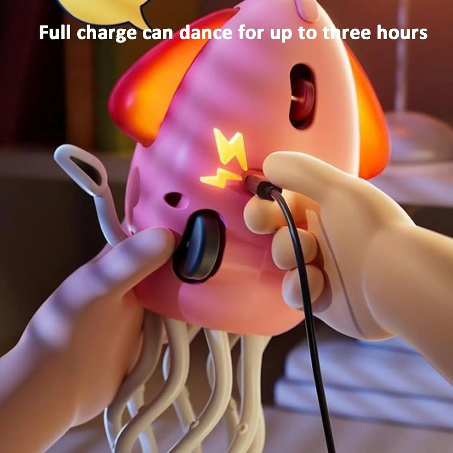 Smart Tentacle Explorer, Wiggly Wonder Octopus, Playful Octopus Toy, Automatic Swing Magic Obstacle Avoidanceoctopus with LED & Music, Self-Navigating Robotic Pet Toys for Indoor Cat Dog(Pink, Fishing