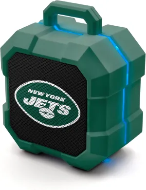 SOAR NFL Shockbox LED Wireless Bluetooth Speaker - Water Resistant IPX4, 5.0 Bluetooth with Over 5 Hours of Play Time - Small Portable Speaker - Officially Licensed NFL, Perfect Home & Outdoor Speaker