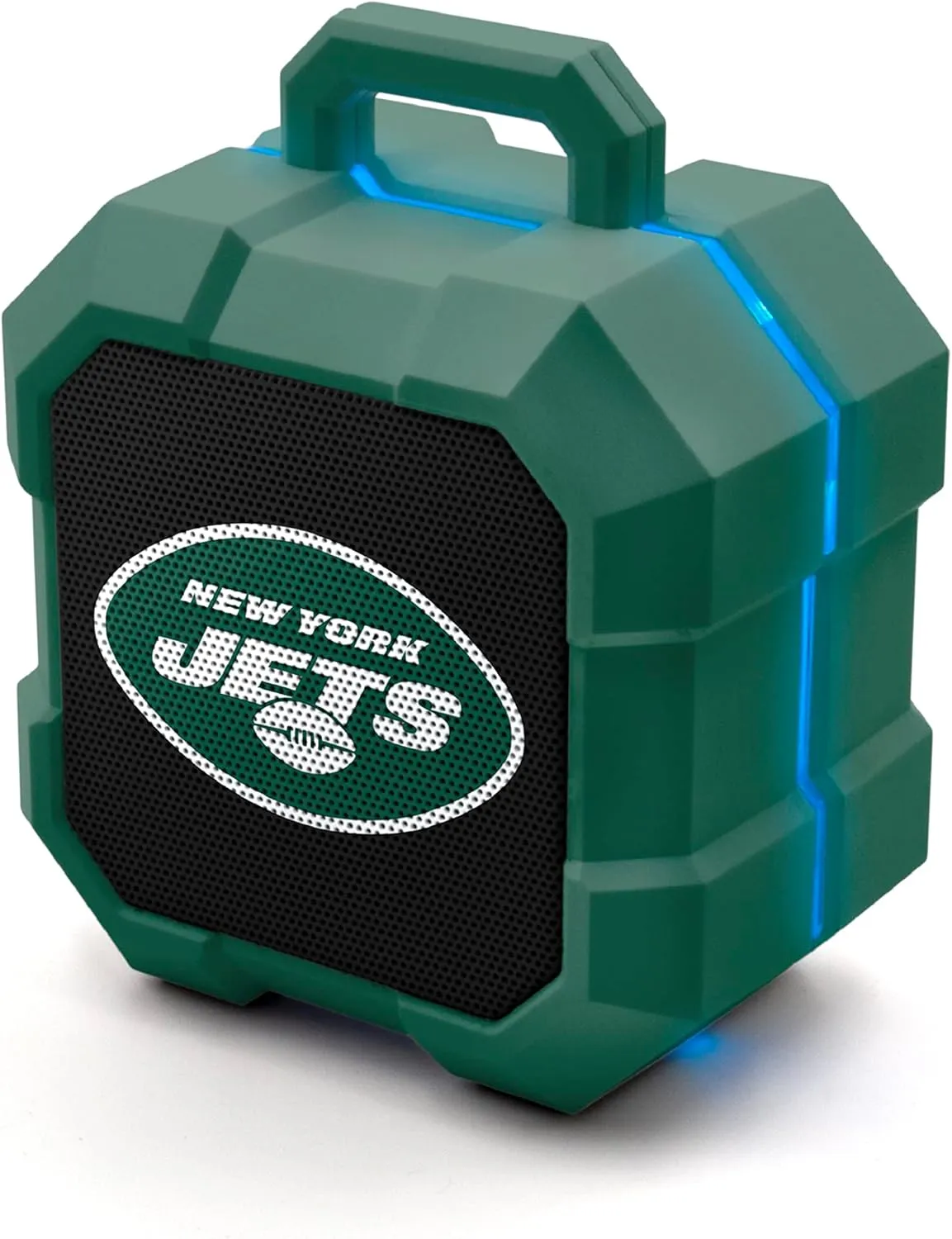 SOAR NFL Shockbox LED Wireless Bluetooth Speaker - Water Resistant IPX4, 5.0 Bluetooth with Over 5 Hours of Play Time - Small Portable Speaker - Officially Licensed NFL, Perfect Home & Outdoor Speaker
