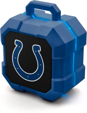 SOAR NFL Shockbox LED Wireless Bluetooth Speaker - Water Resistant IPX4, 5.0 Bluetooth with Over 5 Hours of Play Time - Small Portable Speaker - Officially Licensed NFL, Perfect Home & Outdoor Speaker