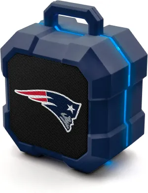 SOAR NFL Shockbox LED Wireless Bluetooth Speaker - Water Resistant IPX4, 5.0 Bluetooth with Over 5 Hours of Play Time - Small Portable Speaker - Officially Licensed NFL, Perfect Home & Outdoor Speaker