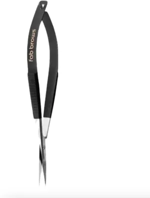 Soft Grip Eyebrow Trimmers | Brow Scissors for Women and Men | Precise & Sharp | Stainless Steel Tip Beauty Scissors | Eyebrow Grooming & Shaping | Brow Care | Eyelashes, Beard, & Nose Hair Trimmer