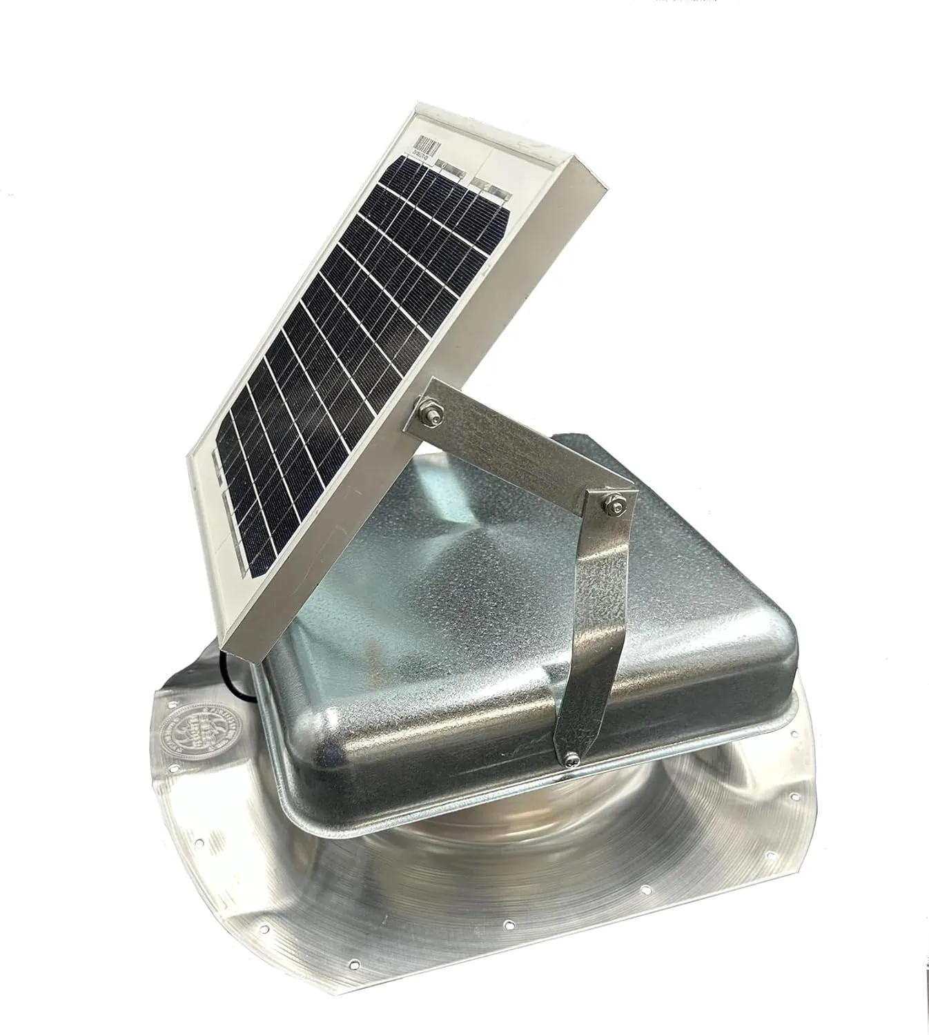 Solar Mega SideBlaster Adjustable for Side mounting on Shipping Containers (Galvanized) | Solar Vent & Fan | Exhaust Fan for Shipping containers | Get rid of hot air with The Sun's Power