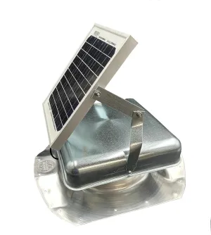 Solar Mega SideBlaster Adjustable for Side mounting on Shipping Containers (Galvanized) | Solar Vent & Fan | Exhaust Fan for Shipping containers | Get rid of hot air with The Sun's Power