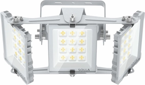 SOLLA 150W 2025 Plus New Upgraded LED Flood Light Outdoor, 15000LM Super Bright Stadium Lights, 6000K Daylight White, IP66 Waterproof, 3 Heads Adjustable Outdoor Floodlight for Yards, Arena, Garden