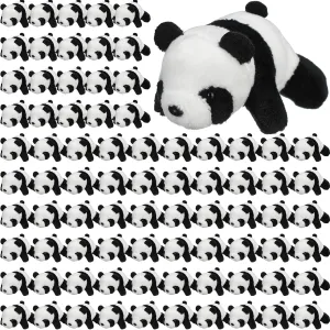 Sotiff 80 Pcs Panda Stuffed Animal Panda Plush Toy 4 Inch Mini Stuffed Animals Small Soft Gifts, Jungle Safari Party Favors, Classroom Prizes, Stocking Stuffers for Boys Girls