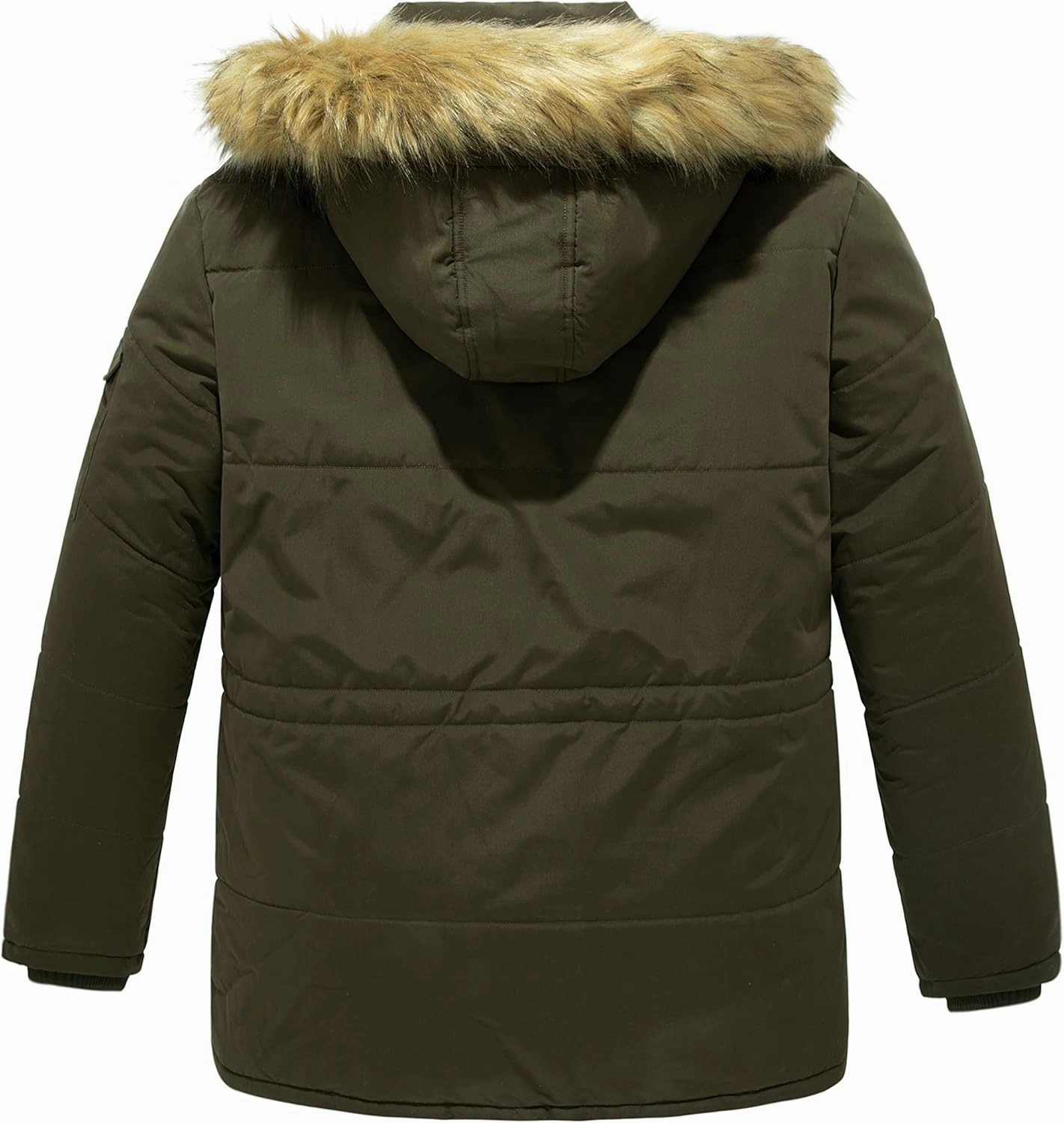 Soularge Men's Big and Tall Winter Warm Heavy Hooded Parka Jacket