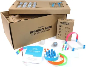 Sphero Mini 16-Pack - 16 App-Enabled Programmable Robot Balls - Coding & STEAM Learning Kit for Classrooms - Programming for Beginners - Introduce Computer Science & Coding - Ages 8 