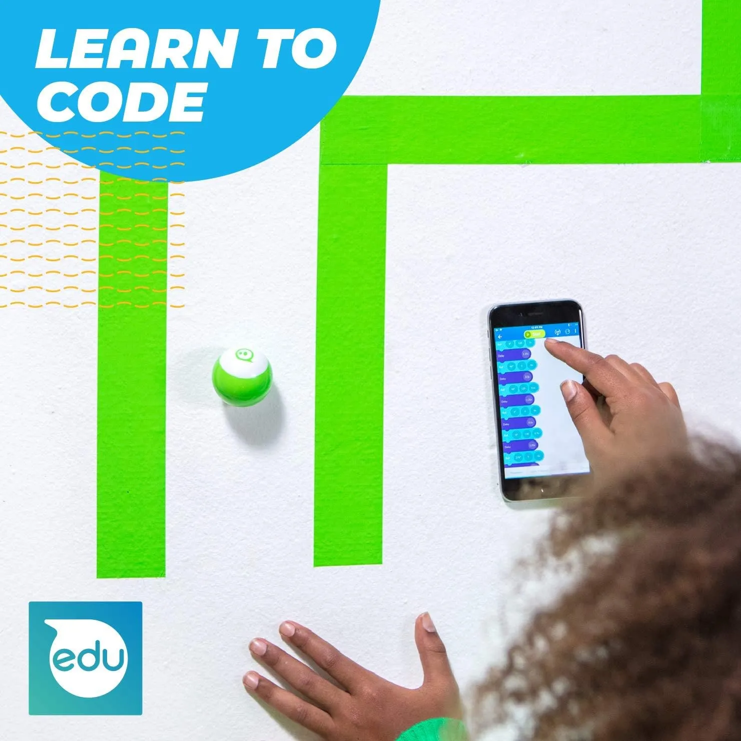 Sphero Mini (Blue) - Coding Robot Ball - Educational Coding and Gaming for Kids and Teens - Bluetooth Connectivity - Interactive and Fun Learning Experience for Ages 8 