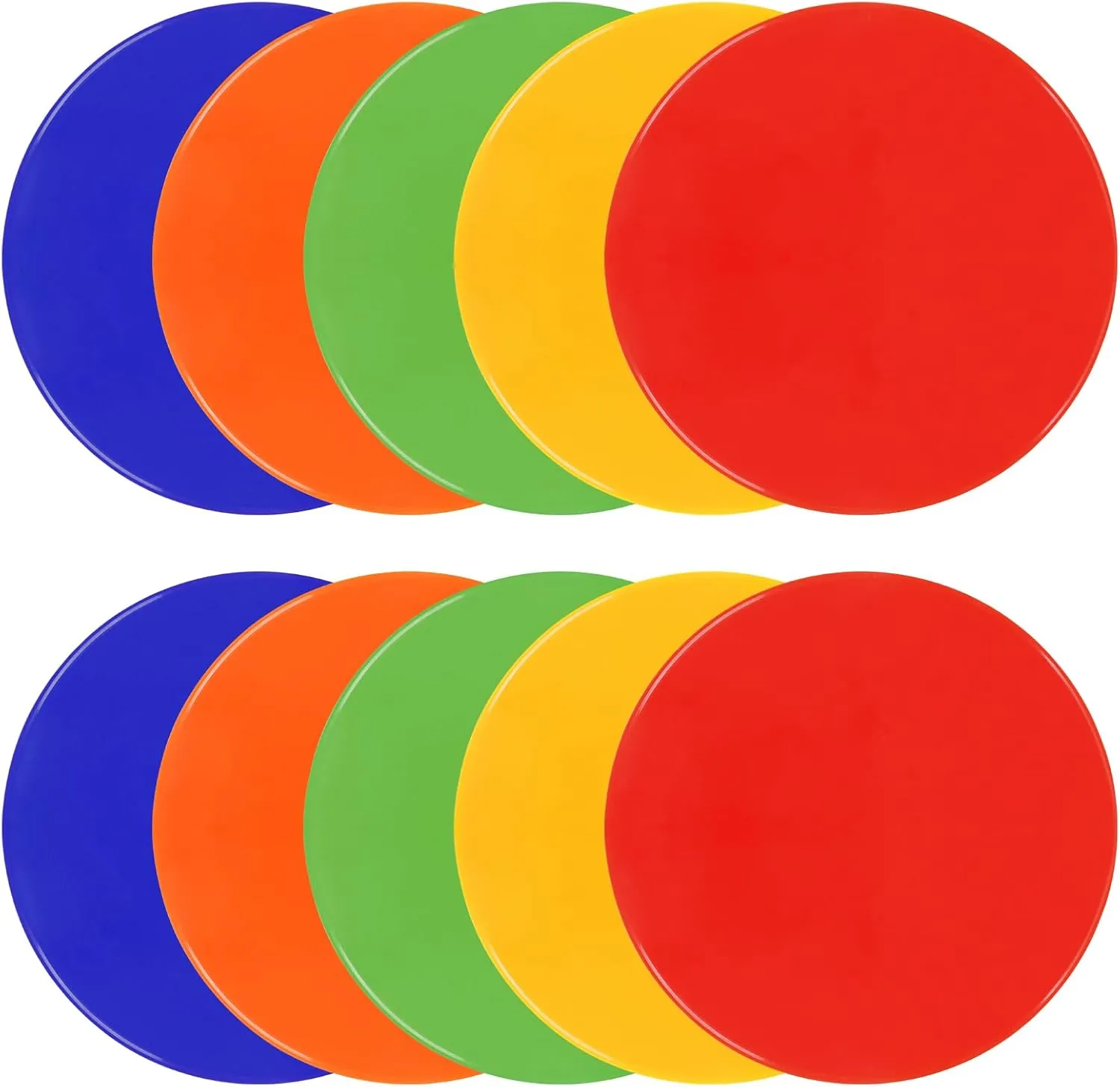 Spot Markers 9 Inch 10 Inch Non Slip Rubber Agility Markers Flat Field Cones Floor Dots for Soccer Basketball Sports Speed Agility Training and Drills