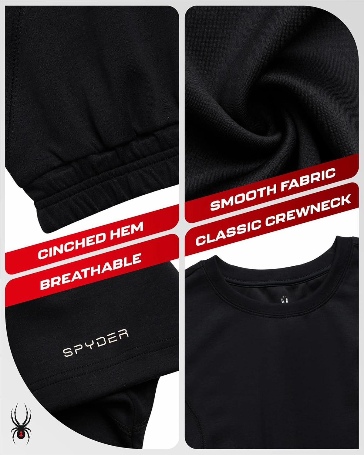 Spyder Women’s Crop Top - Short Sleeve Crewneck Boxy Cropped Fashion Top for Women, Ideal for Casual Everyday Wear (S-XL)
