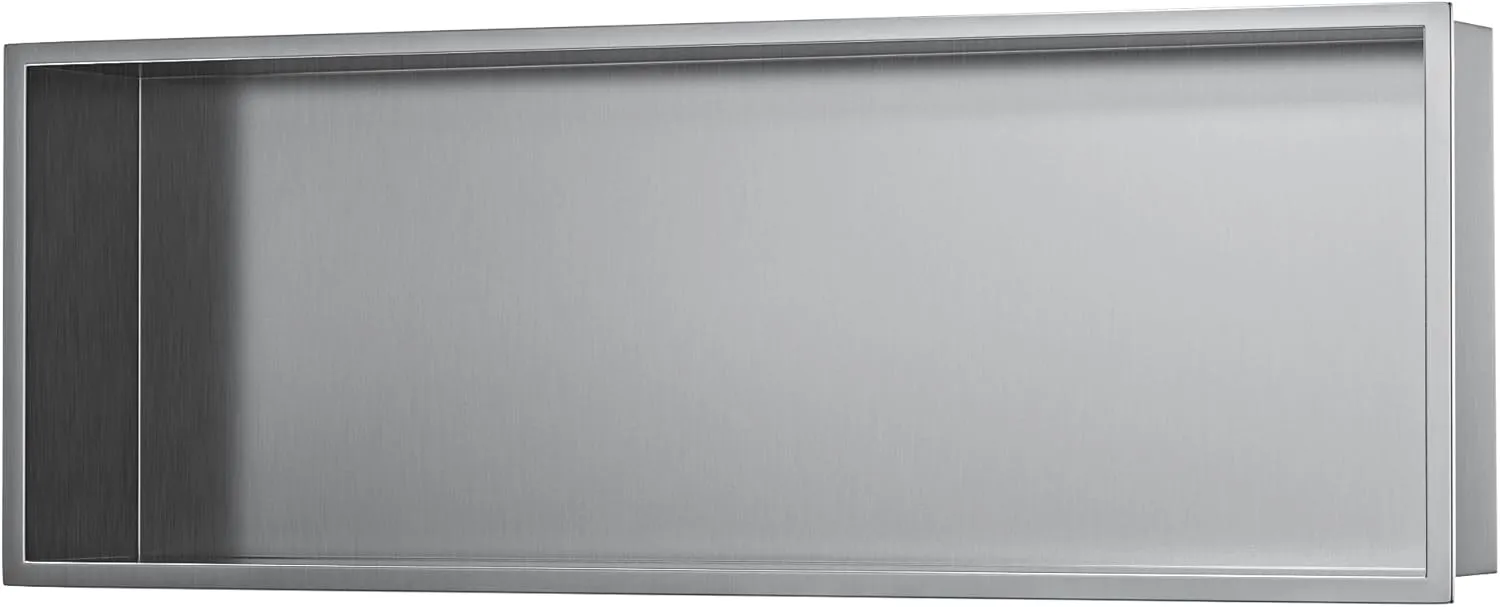 Stainless Steel Shower Niche 36" X 12" Gunmetal No Tile Needed Niche Shower Recessed Wall Niches for Bathroom Storage Over Mount Installation