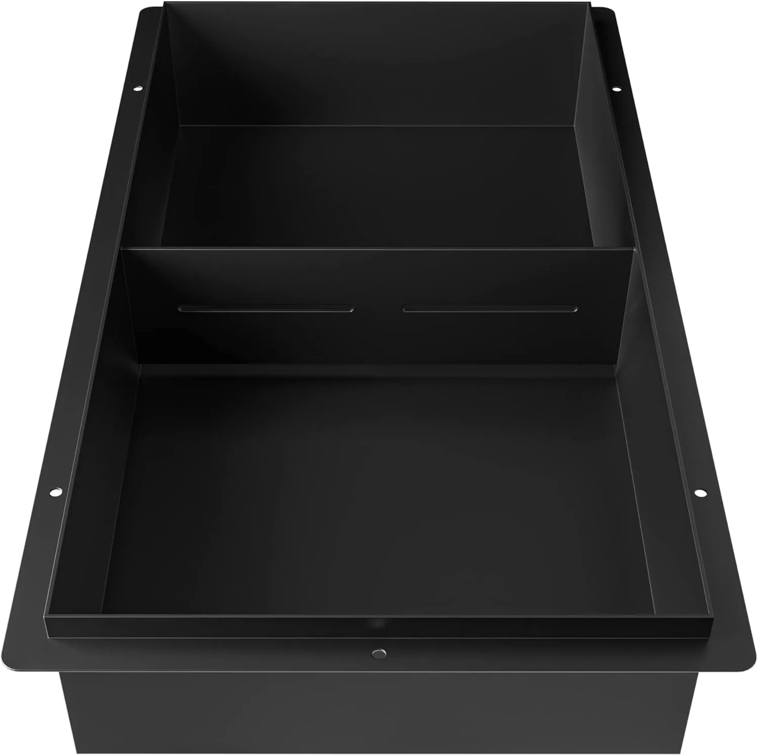 Stainless Steel Shower Niche Matte Black 24" X 12" No Tile Needed Wall Shelf Rimless Double Recessed Shower Shelf for Bathroom Flush-Mount Installation