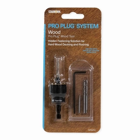 Starborn Industries Smart-Bit Pro Plug System Countersink Drill Bit Tool for Wood Decks, Flooring, and Woodworking