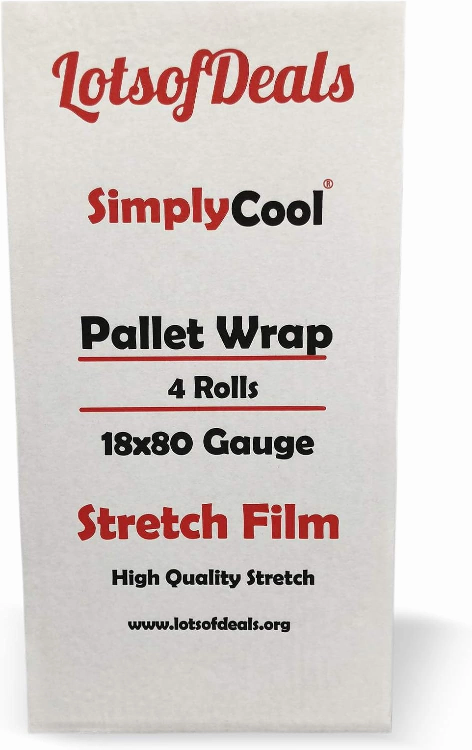Stretch Wrap Industrial Strength 4 Pack 17.5" 1100 SqFt 80 Gauge Extra Thick (20 Micron) Shrink Wrap Roll for Moving Supplies, Furniture, Pallets, Plastic Wrap for Packing, Heavy Duty Stretch Film