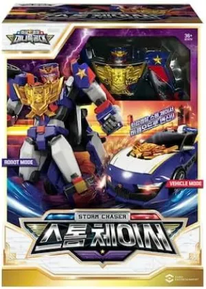 Strongest Police Mini Force Super Cops Storm Chaser Transforming Robot and Vehicle Set