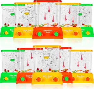 Sumind 10 Pieces Handheld Water Game for Kids Mini Water Ring Toss and Basketball Hoop Toy 90s Retro Mini Games for Goodie Bags Stuffers Birthday Return Gifts Classroom Rewards (Classic Style)
