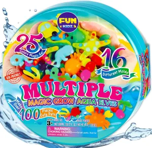 Summer Multiple Magic Aqua Elves Toy Kit for Kids, FunKidz Water Fairy Gel Kit Squishy Kit for Girls Activities for Boys Ages 3 
