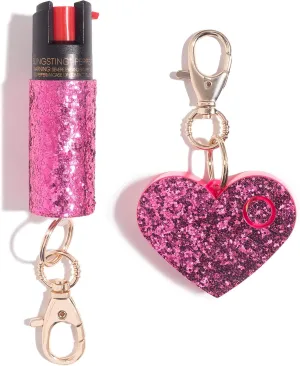 Super-Cute Self Defense Kit - Professional Grade, Maximum Strength Pepper Spray with UV Marking Dye & Personal Safety Alarm