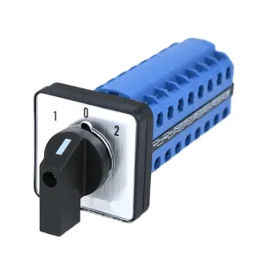 SZW26/LW26-20 3 Position 8 Phase 32 Terminals 20A Silver Contact Universal Rotary Changeover Switch 64X64 48X48 mm Panel(1 0 2 Panel 48X48mm)