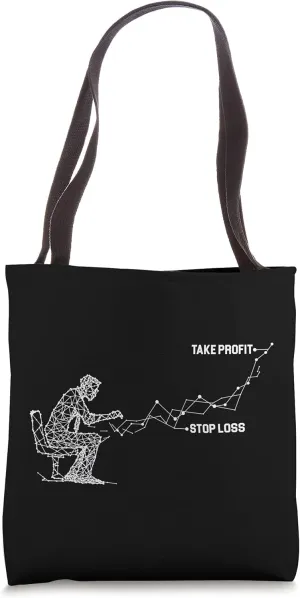 Take Profit Dividends Investor Capitalism Stock Market Money Tote Bag