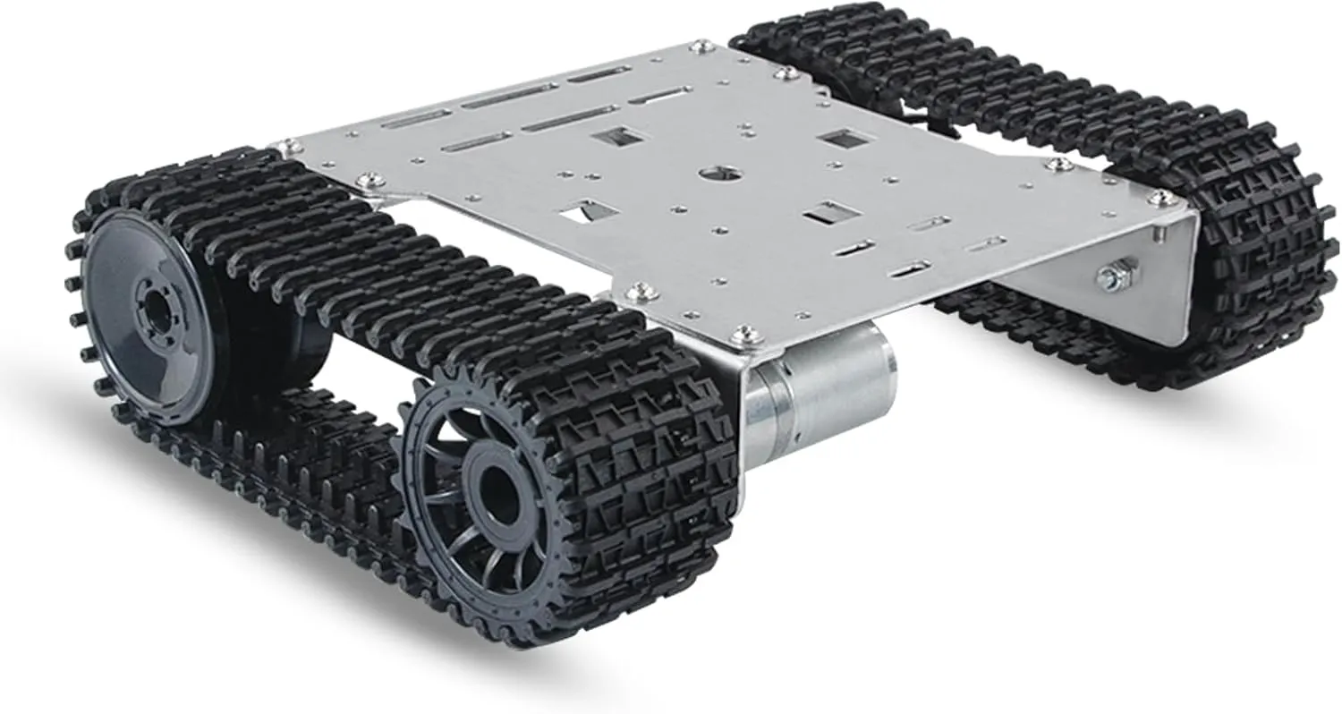 Tank Chassis Platform Tracked Robot Chassis Smart Tank Car Platform Kit for STEM Project Robotic Chassis Kit for Education YonPhy Mini GFS Chassis