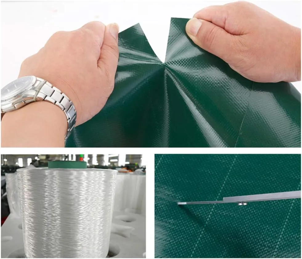 Tarpaulin Multi-Function Rainproof Sunscreen, Extra Thick Flame Retardant PVC, Camping Tent Waterproof Sunscreen rain Canvas